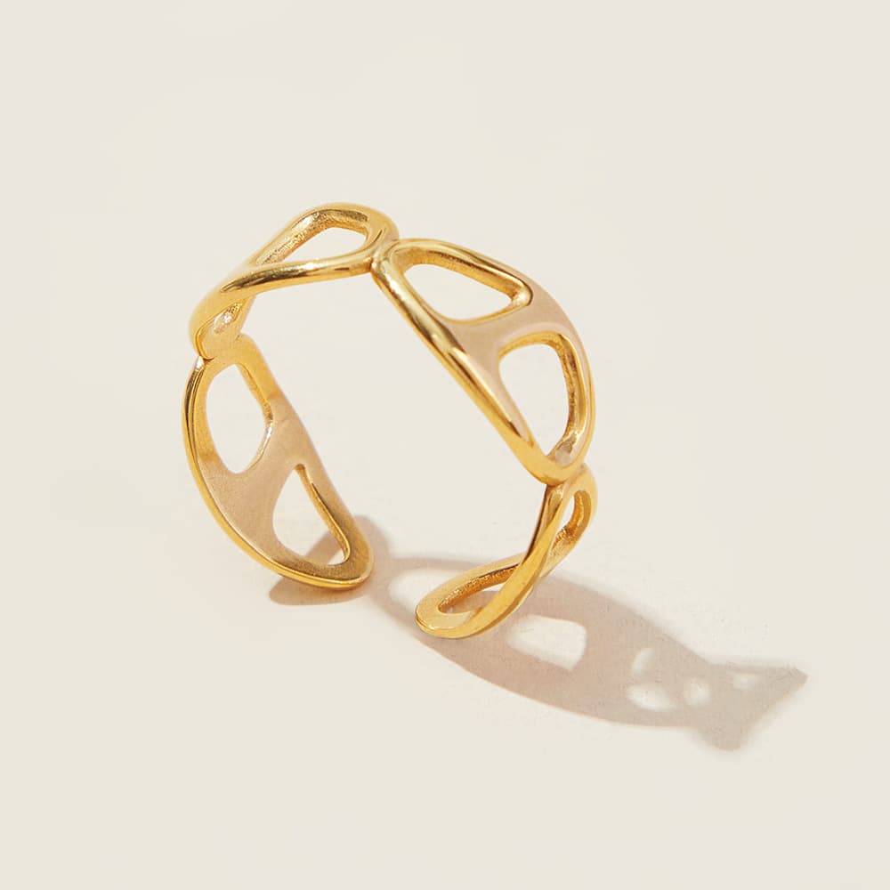 Anillo simple personalizado en estilo europeo