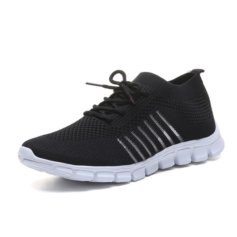 Zapatillas para mujer transpirables con caña baja y cordones