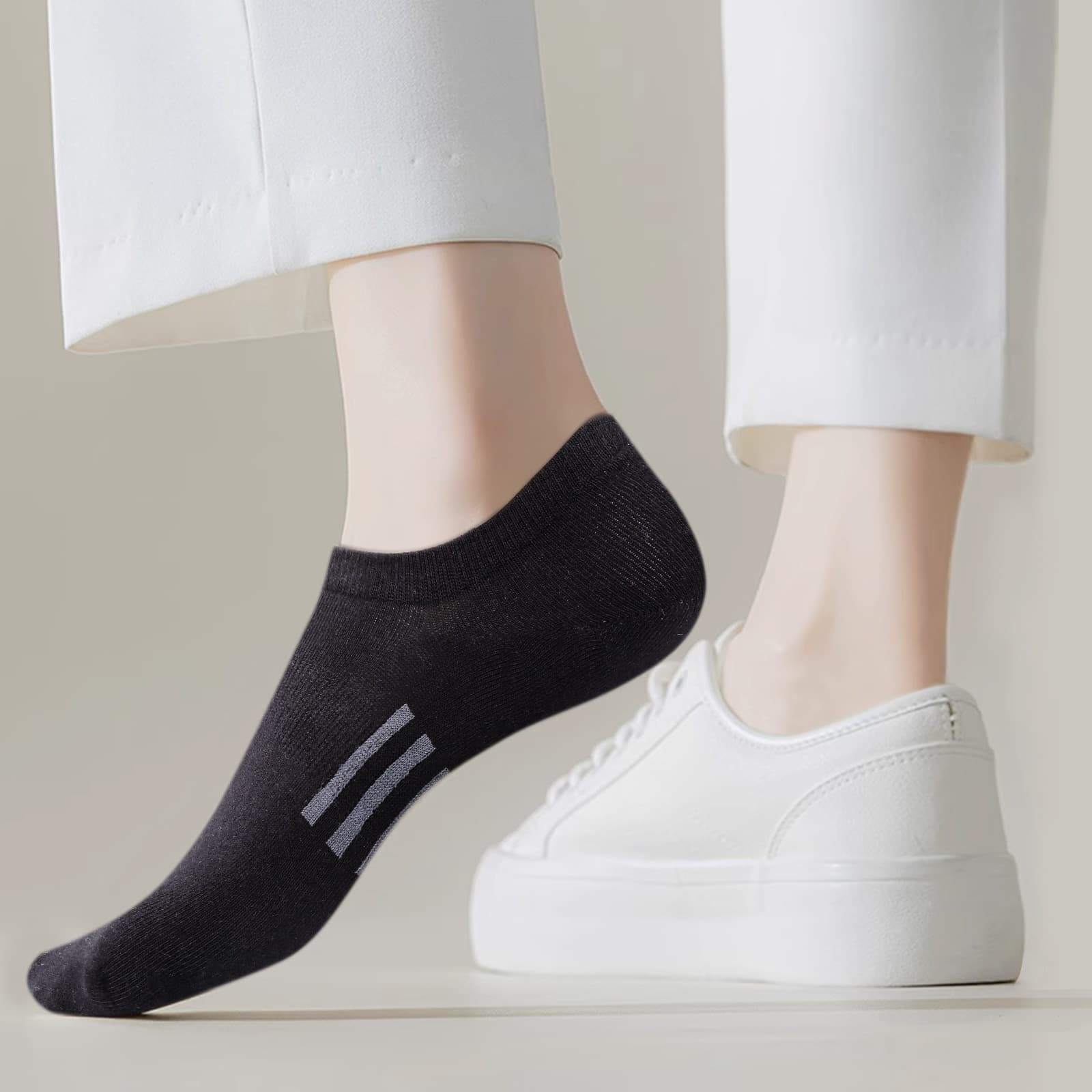 Calcetines invisibles de algodón puro para hombre