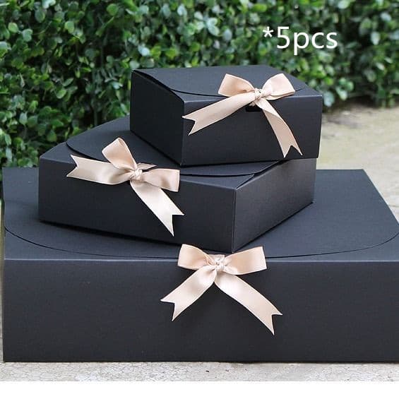 Juego de cajas de regalo cuadradas de papel