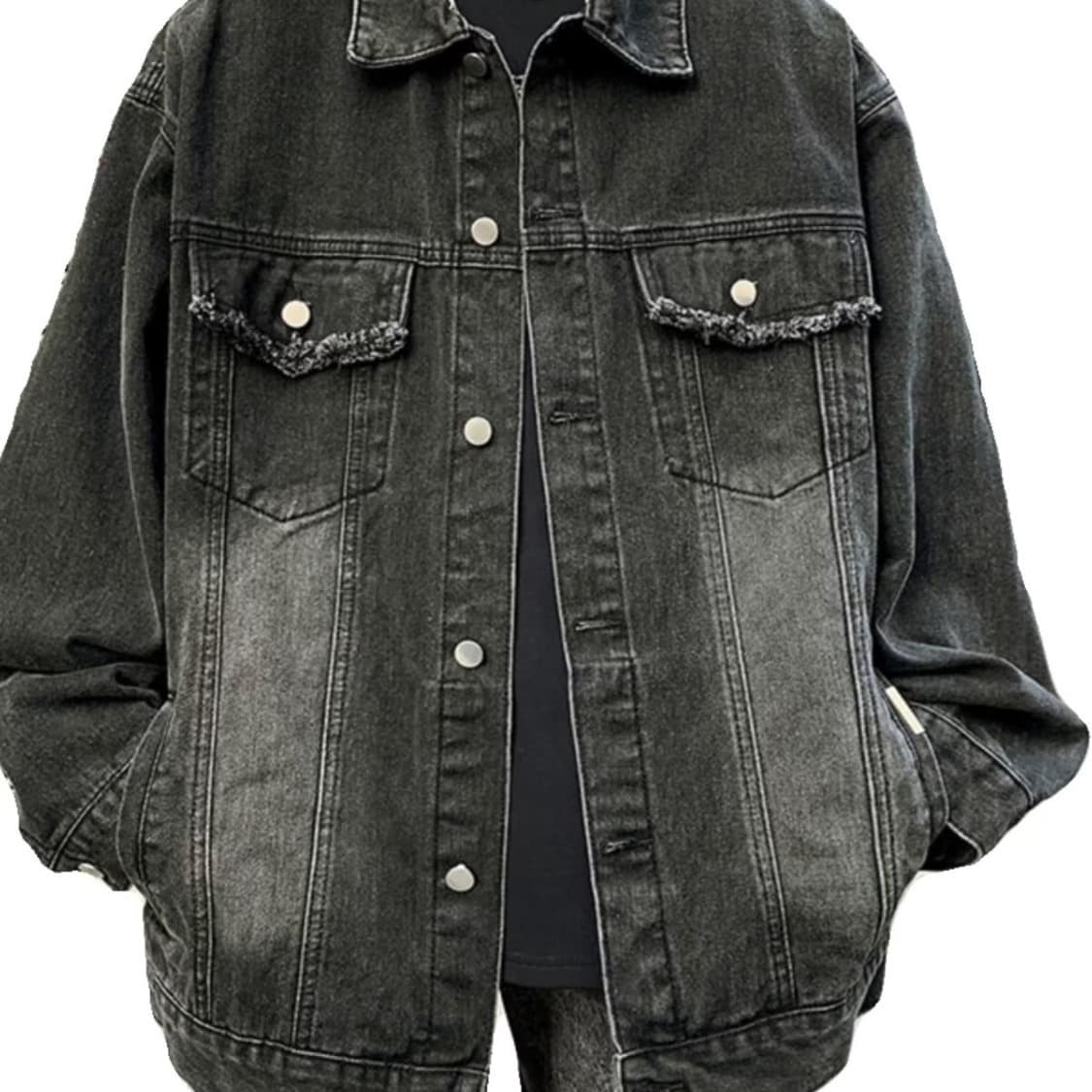 Chaqueta piloto denim teñida artesanalmente