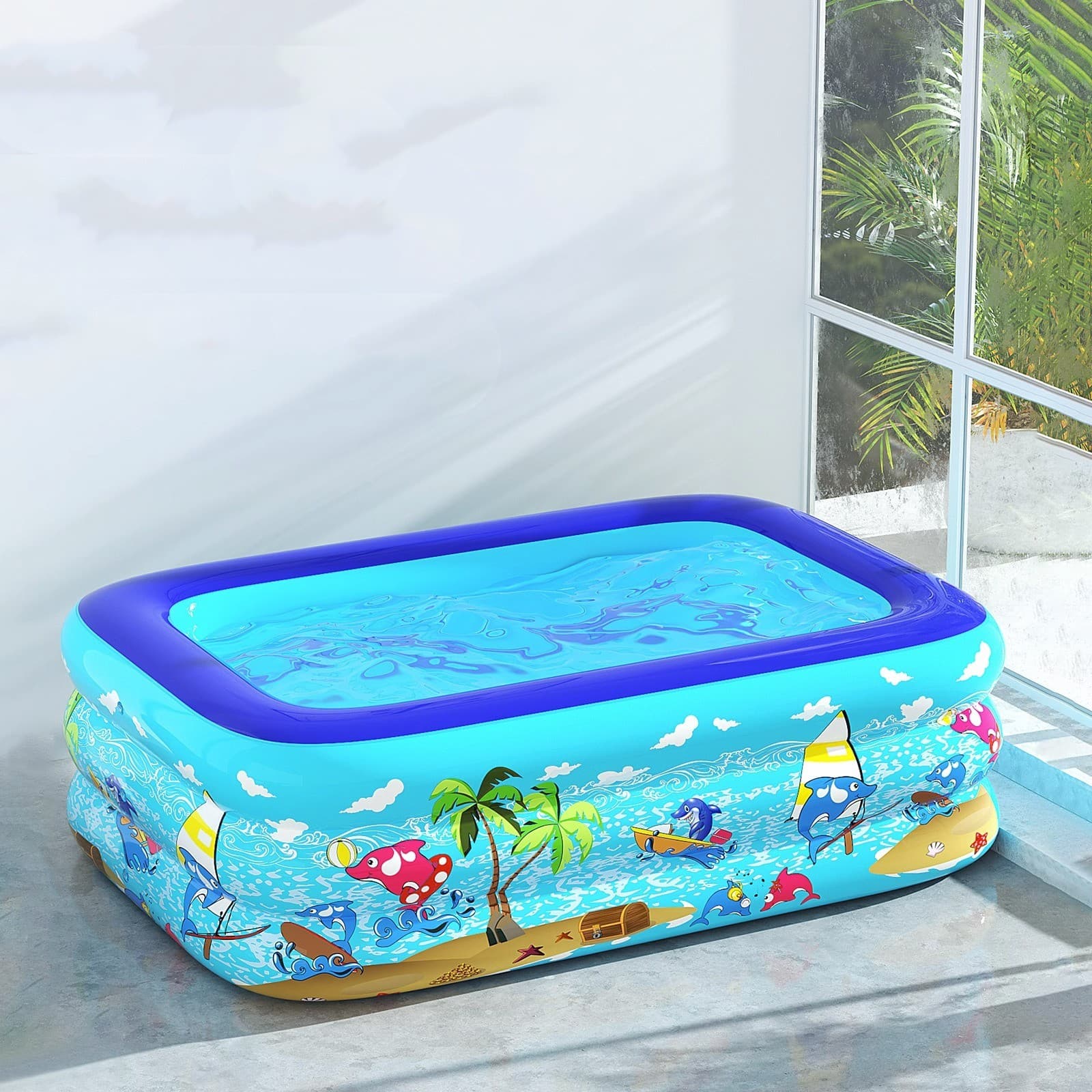 Piscina inflable reforzada para niños