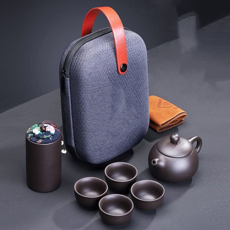 Juego portátil de té con bolsa de viaje