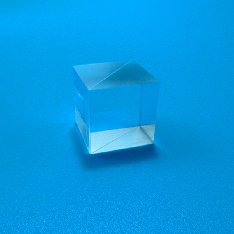 Prisma óptico divisor K9L 25,4 mm para laboratorio