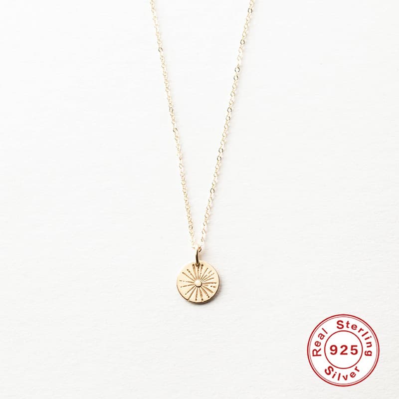 Collar de plata de ley 925 estilo actual