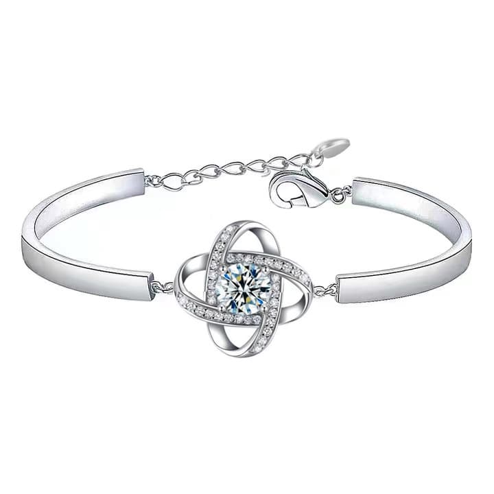 Pulsera de cobre con circonitas incrustadas