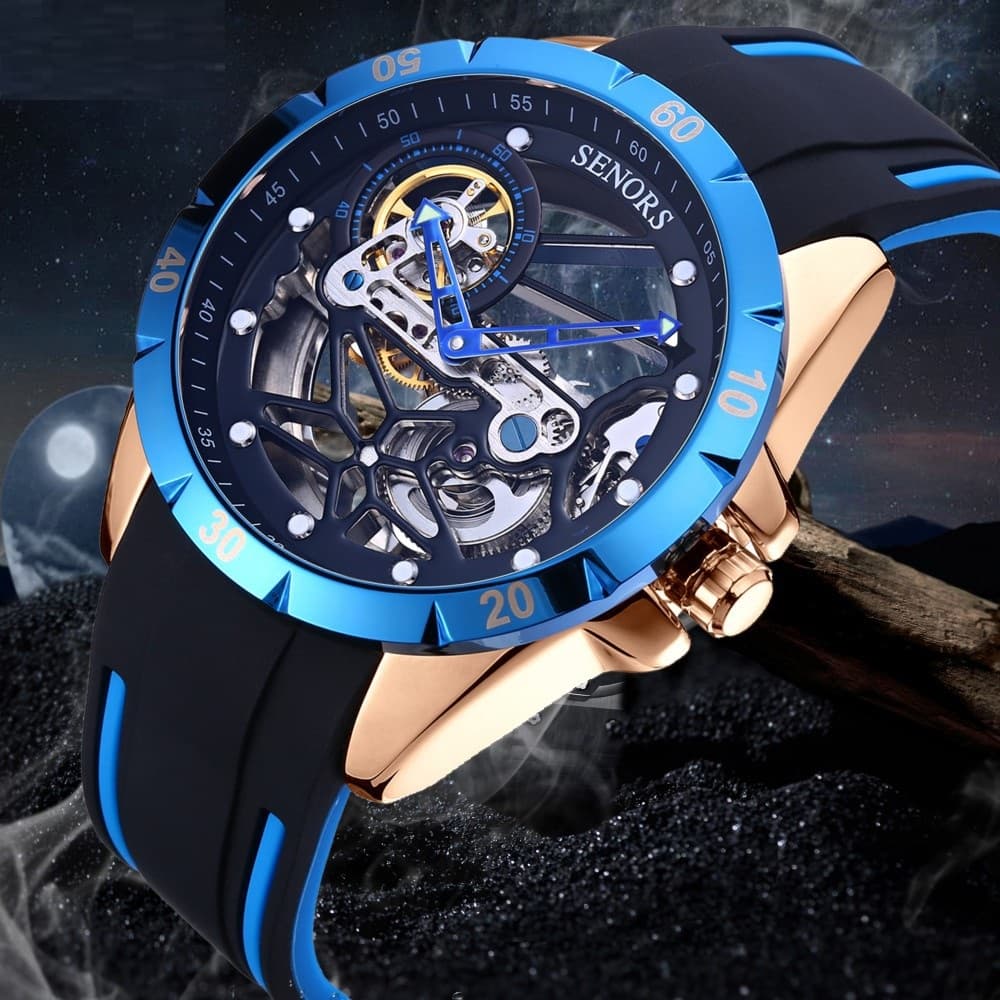 Reloj automático hueco para hombre