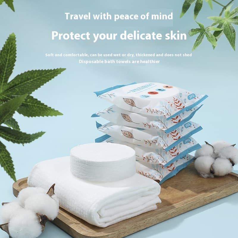 Toalla de baño comprimida portátil viaje desechable
