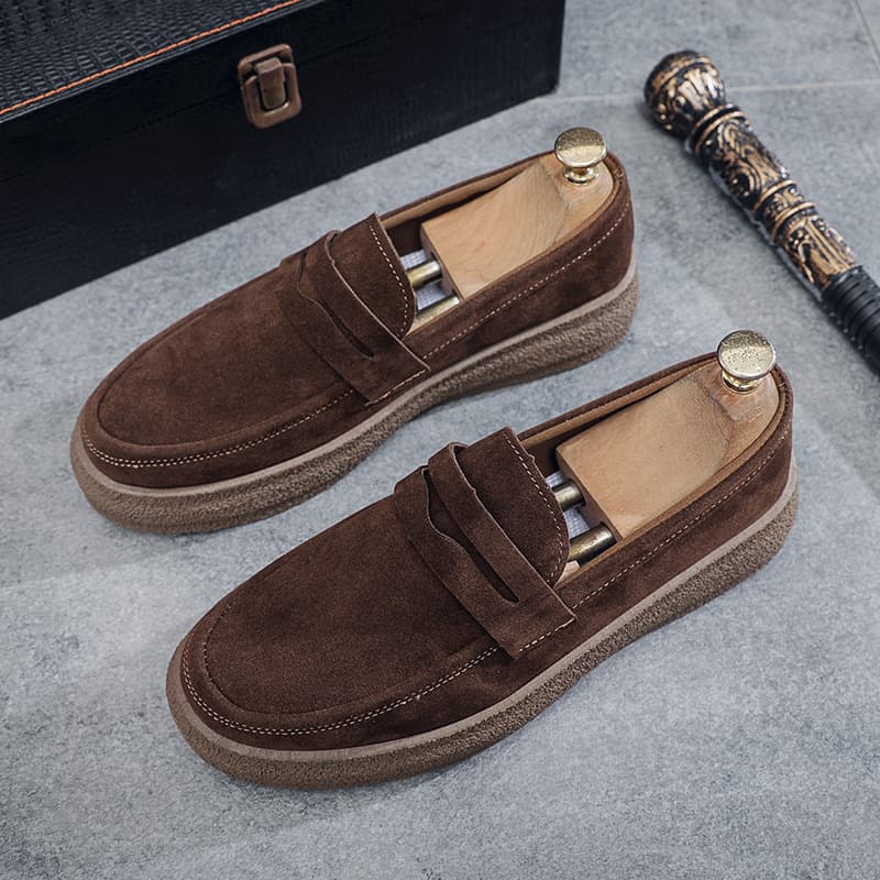 Zapatos casuales tipo mocasín con suela suave para hombre