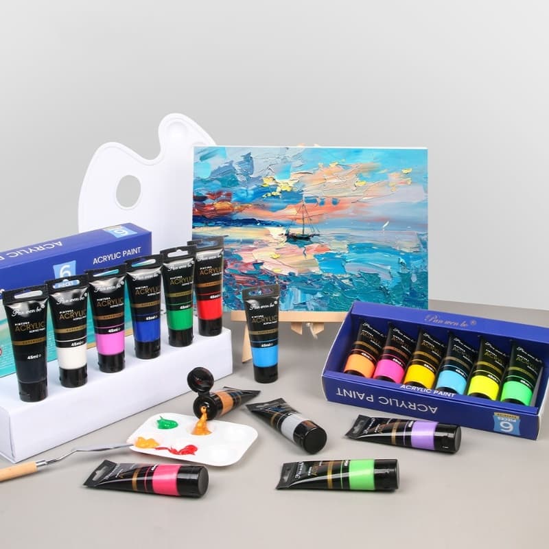 Set de pintura acrílica para estudiantes 45 ml