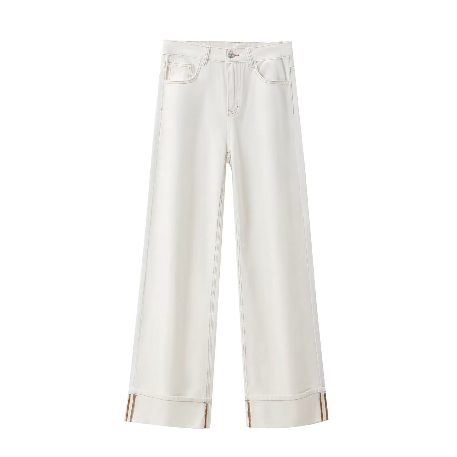 Pantalones jeans de cintura alta para mujer