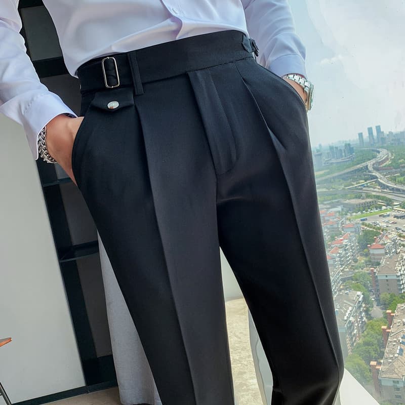 Pantalones casuales para hombre en colores sólidos