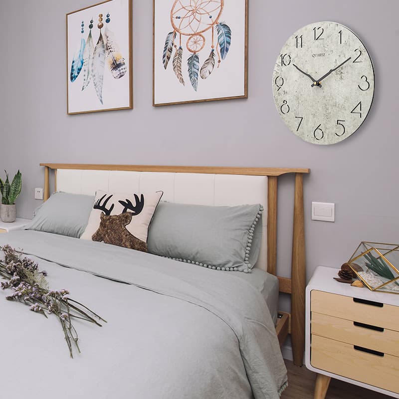Reloj de pared moderno de madera para sala