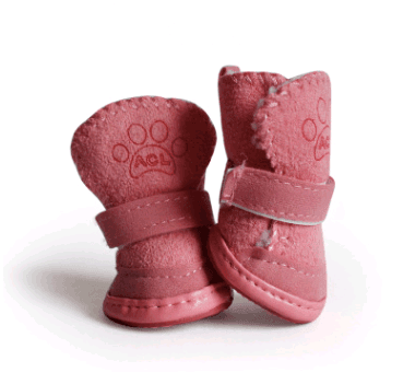 Botas de perro con forro de piel de cordero
