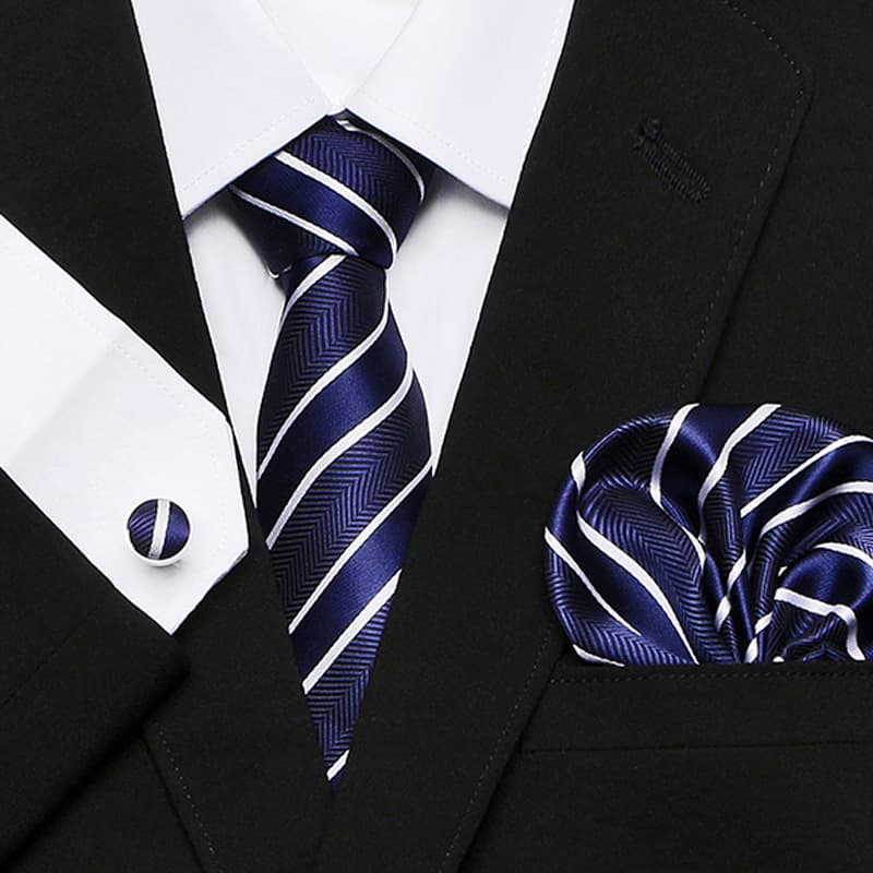 Juego de corbata con patrón paisley de 3 piezas