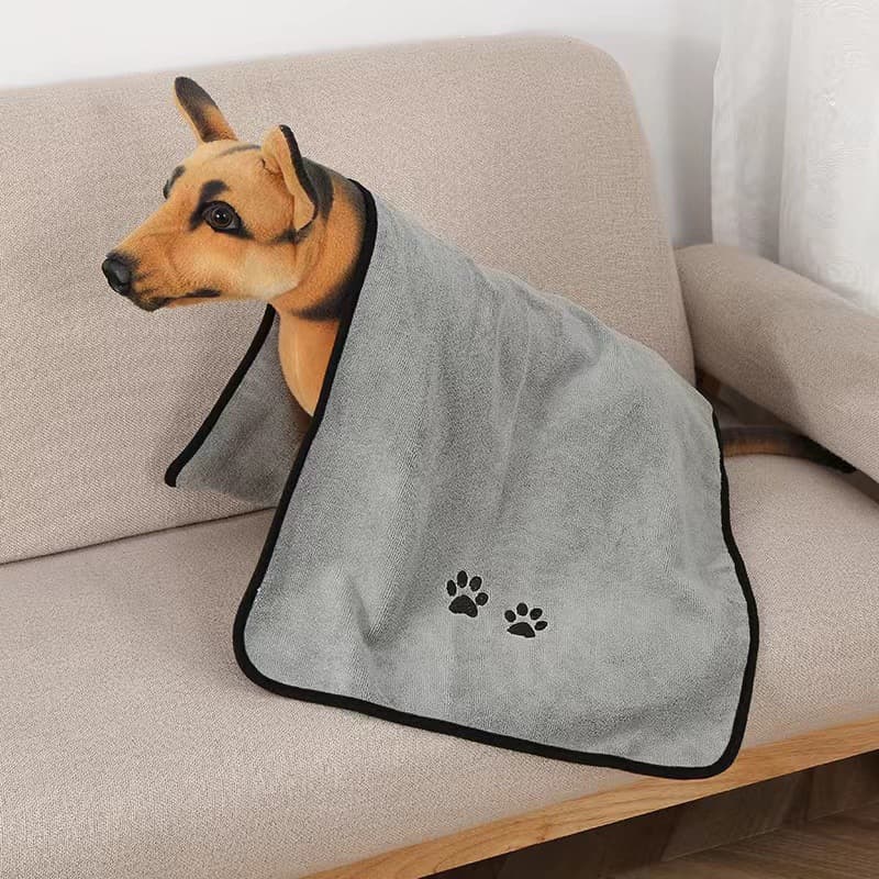 Toalla de microfibra impresa para mascotas