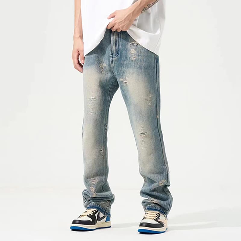Jeans rotos estilo vintage