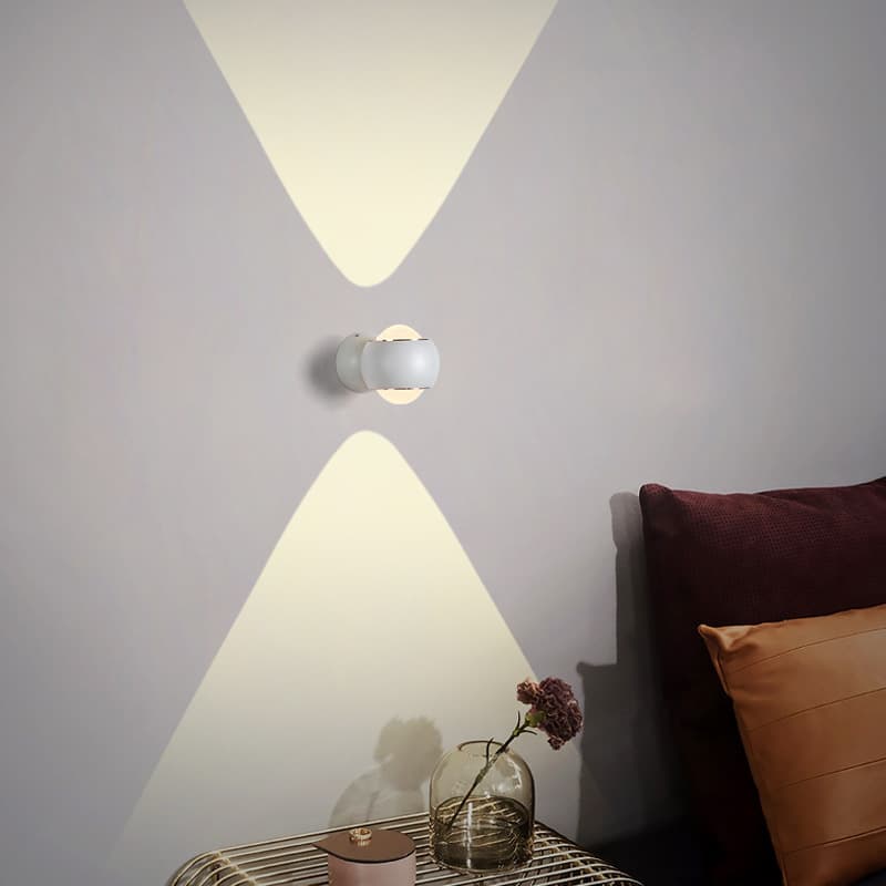 Lámpara de pared arriba-abajo para dormitorio