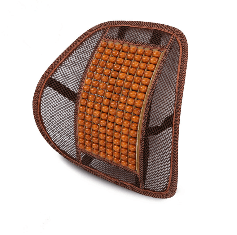 Cojín lumbar de madera para auto y hogar
