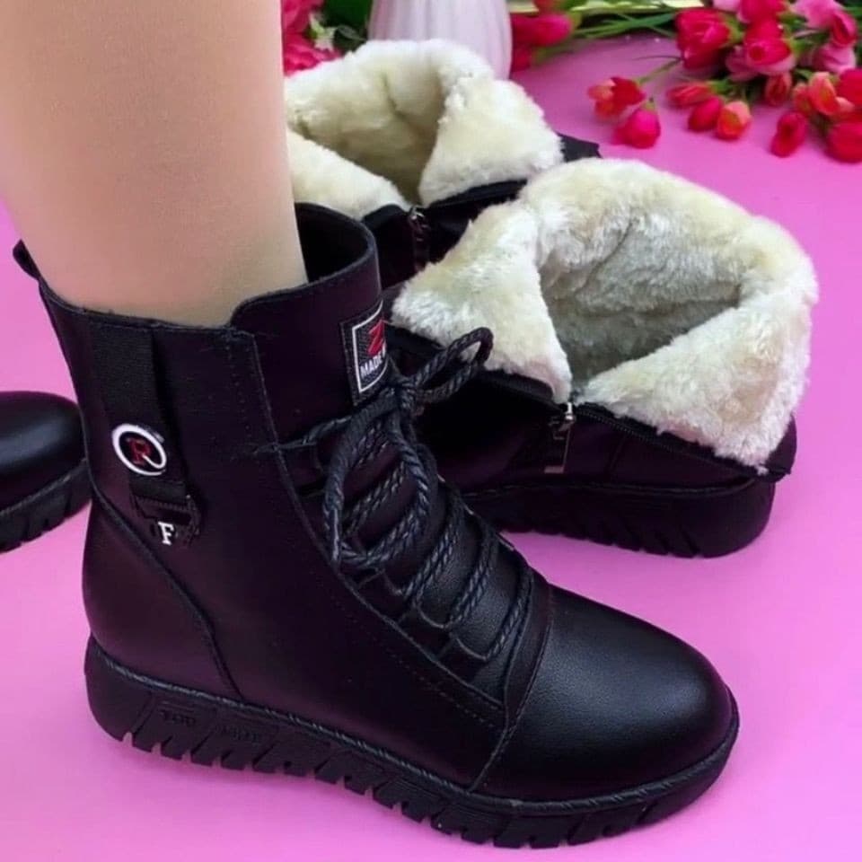 Zapatos casuales para invierno con forro fleece
