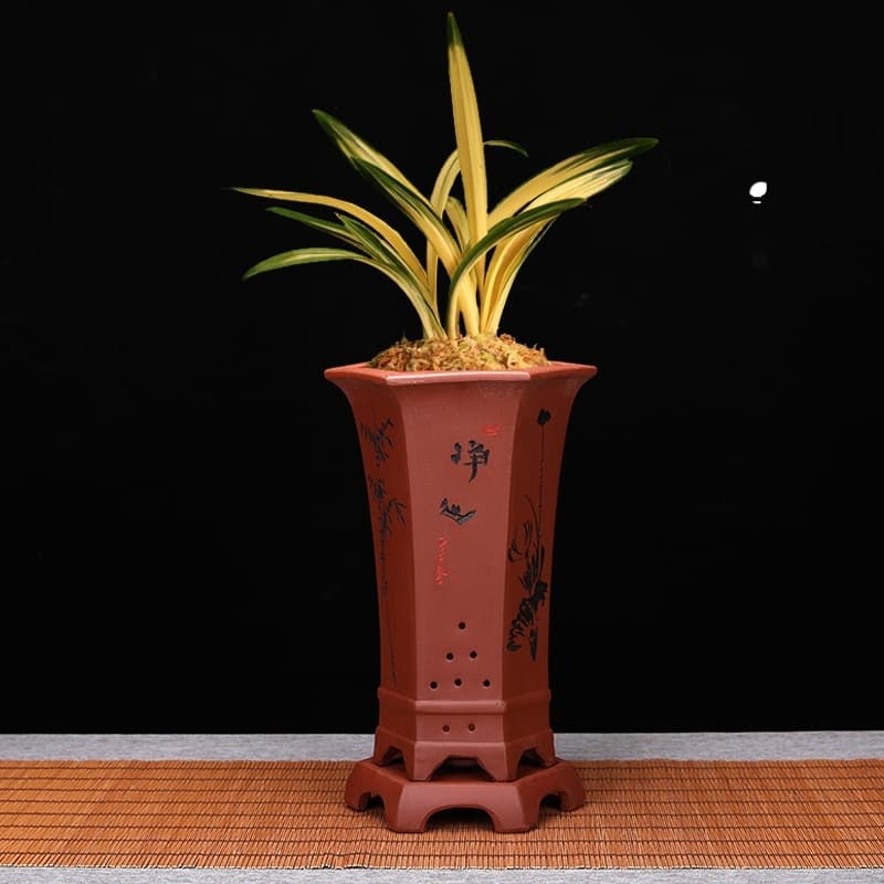 Maceta cerámica artesanal para plantas de interior