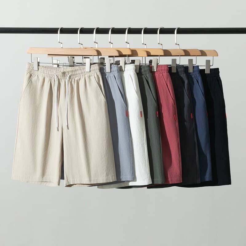 Pantalones capri algodón lino color liso