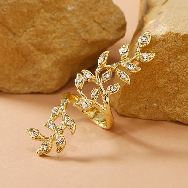 Anillo de rama con estilo retro europeo y americano
