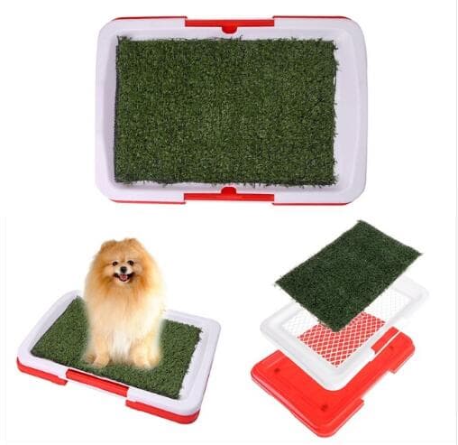 Almohadilla de entrenamiento para perros 3 capas con pasto sintético