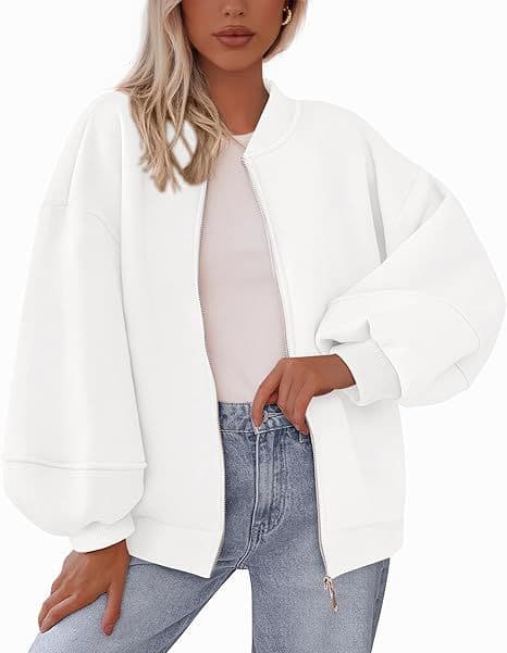 Chaqueta casual con cuello de béisbol