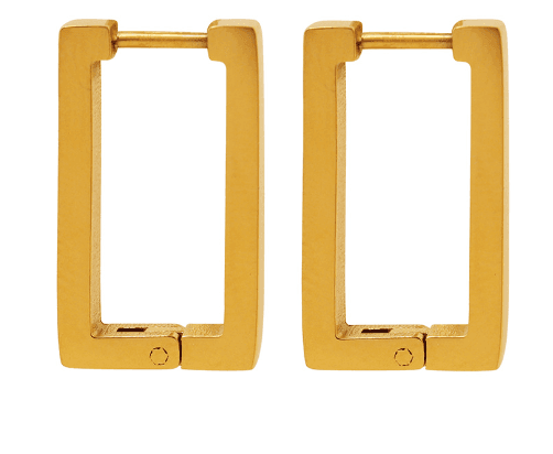 Aretes geométricos Terra dorados