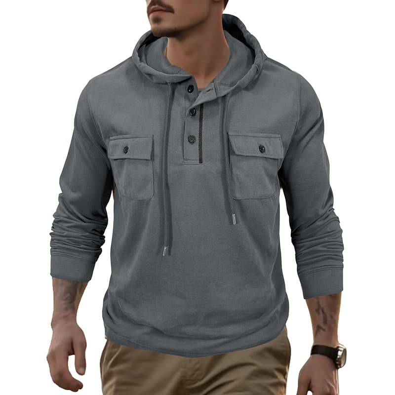 Sudadera deportiva con capucha para hombre