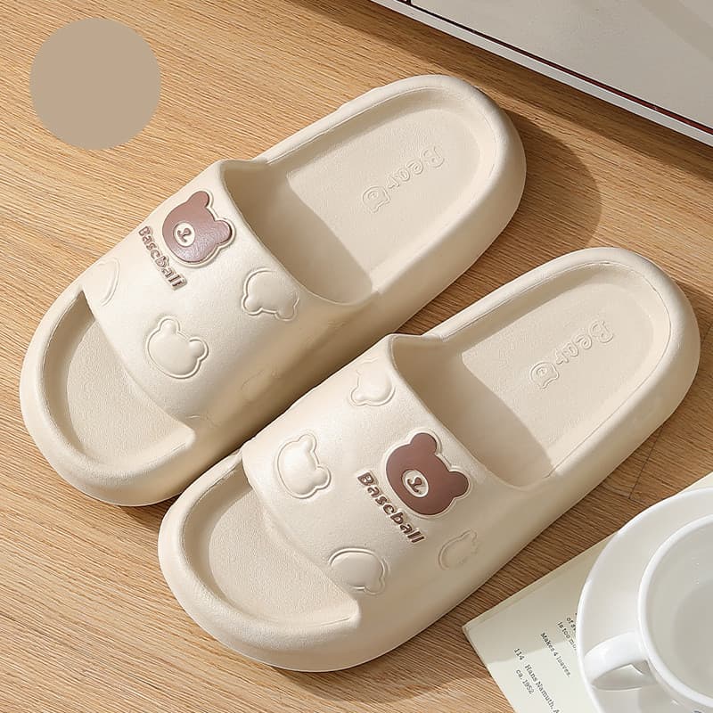 Pantuflas con diseño de osito de dibujos animados
