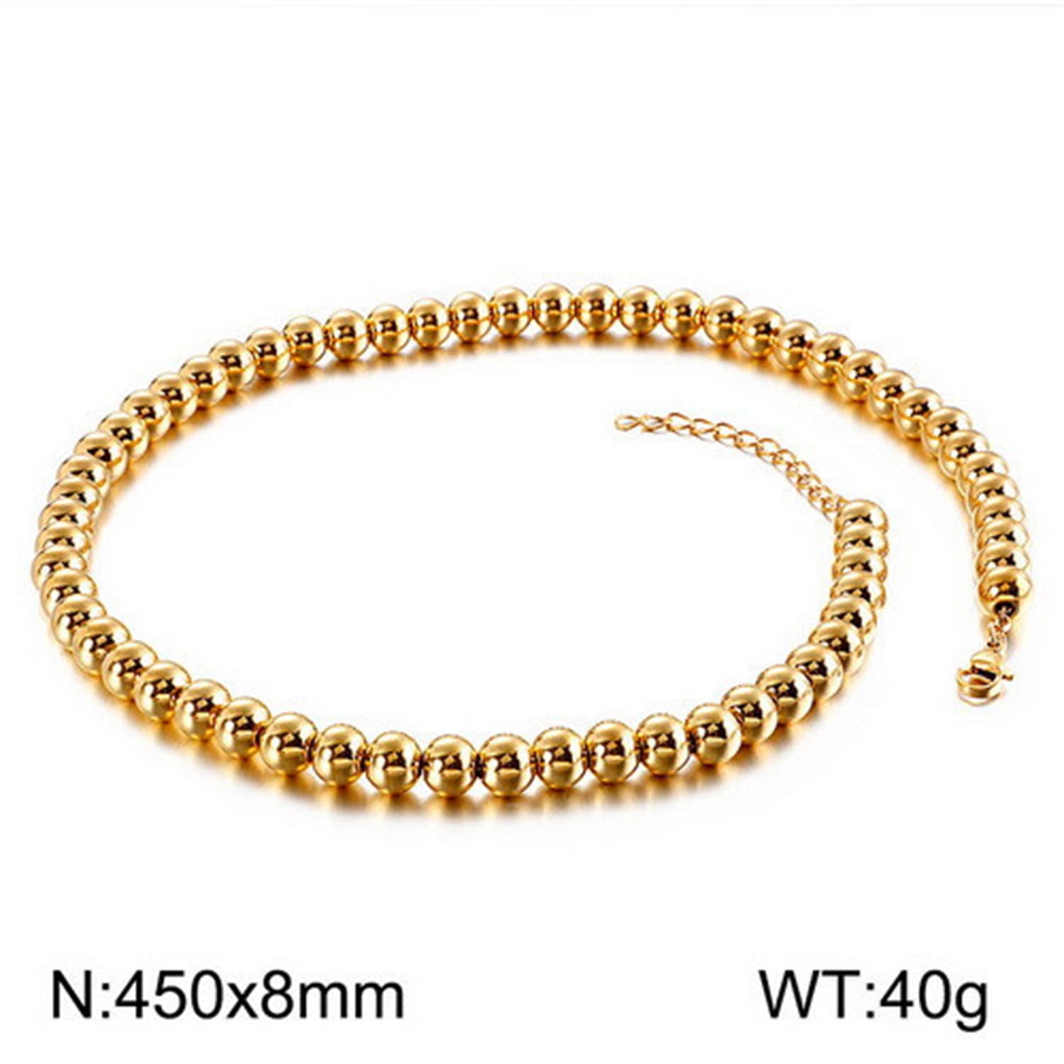Juego de collar choker y pulsera de acero titanio