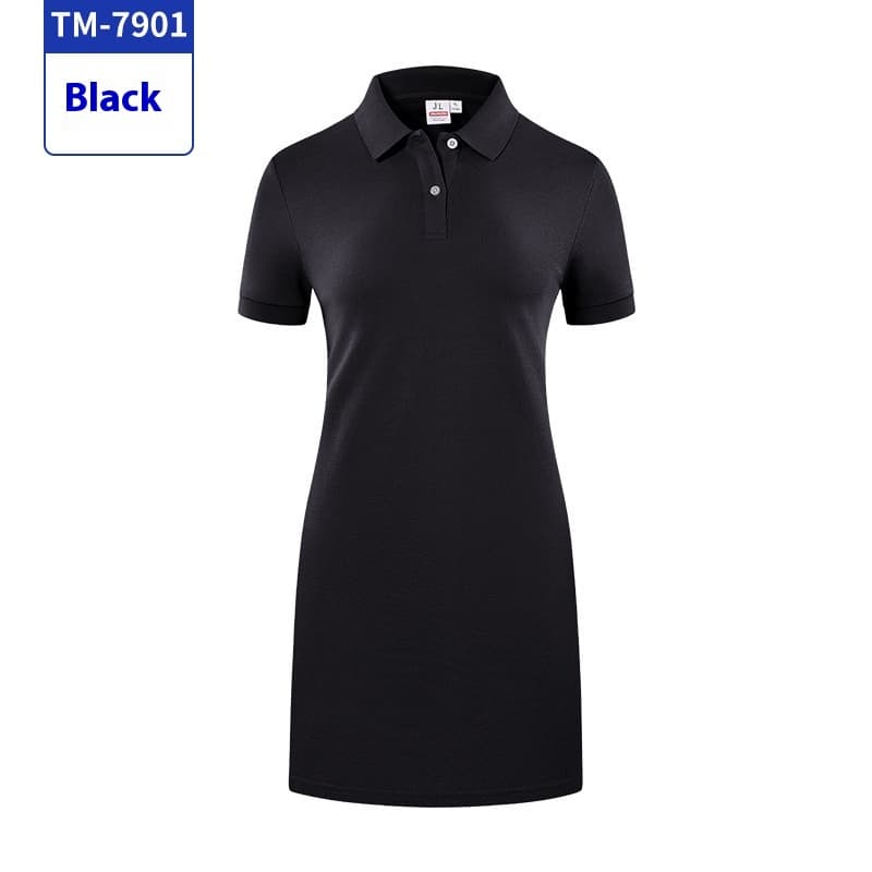 Vestido polo deportivo de ajuste ceñido con cuello solapa
