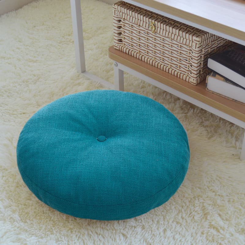 Cojín de piso estilo japonés con cubierta lavable