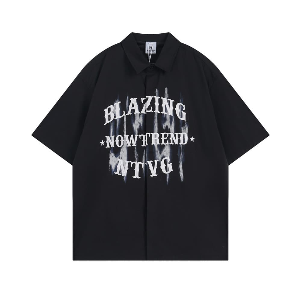 Camiseta hombre estampado letras relieve algodón