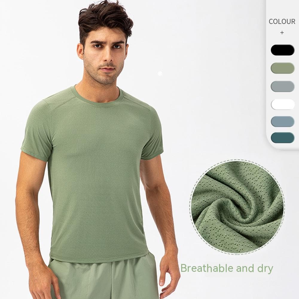 Camiseta deportiva de hombre secado rápido transpirable