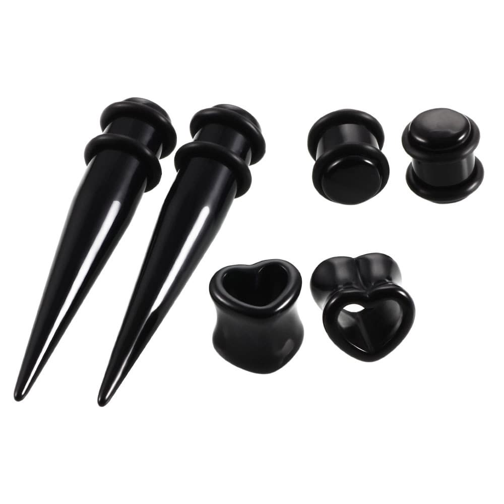 Aretes acrílicos en forma de corazón, set de 48 pares