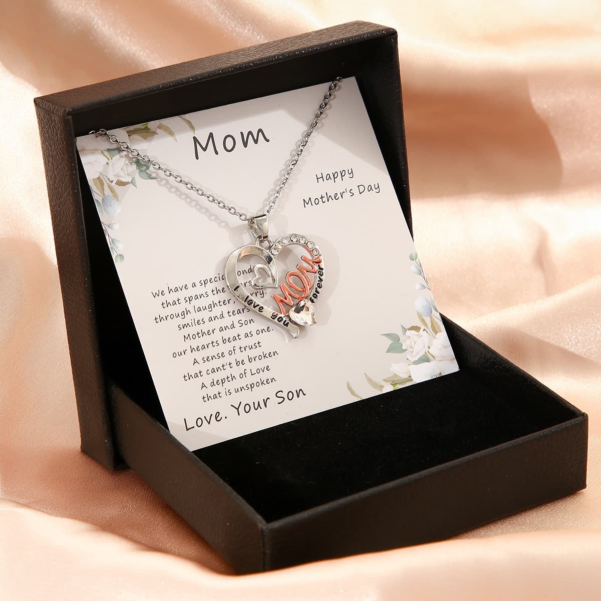 Collar de amor para mujer con caja de regalo