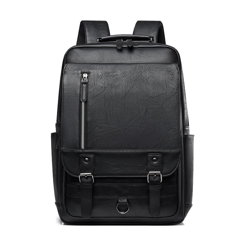 Mochila casual para hombre de cuero PU, estilo empresarial