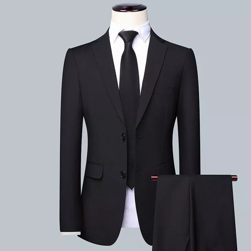 Traje de tres piezas coreano slim fit para hombre