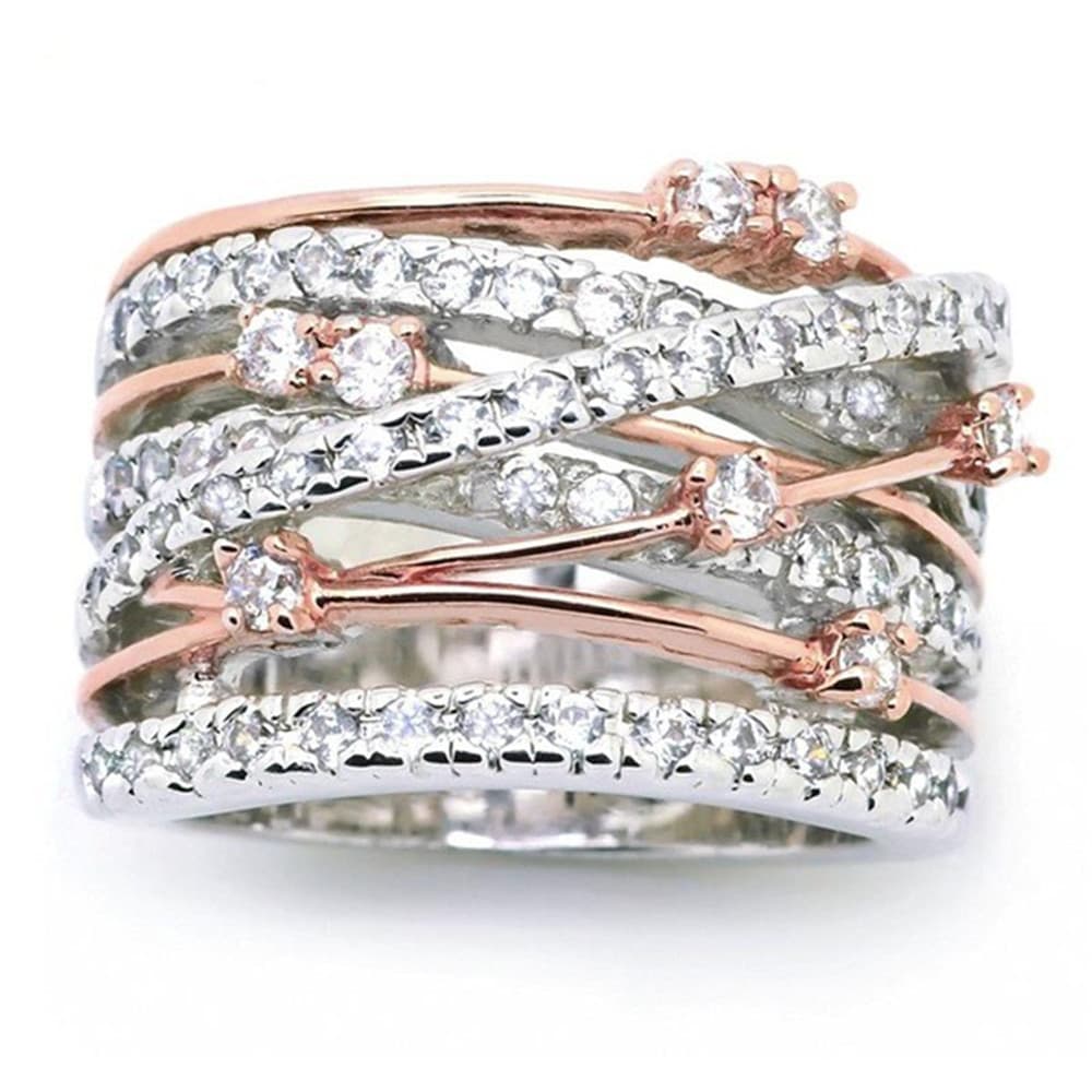 Anillo de aleación con separación de colores