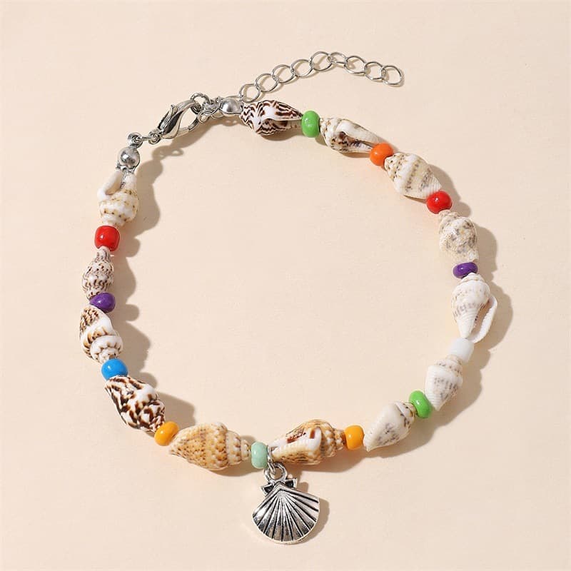 Pulsera de conchas con estrella marina