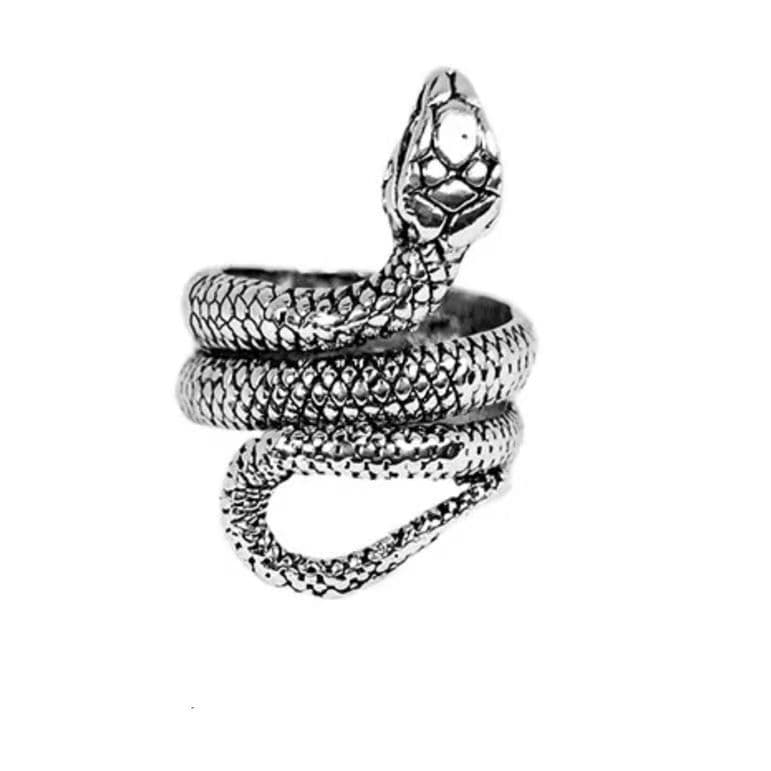 Anillo abierto de serpiente vintage