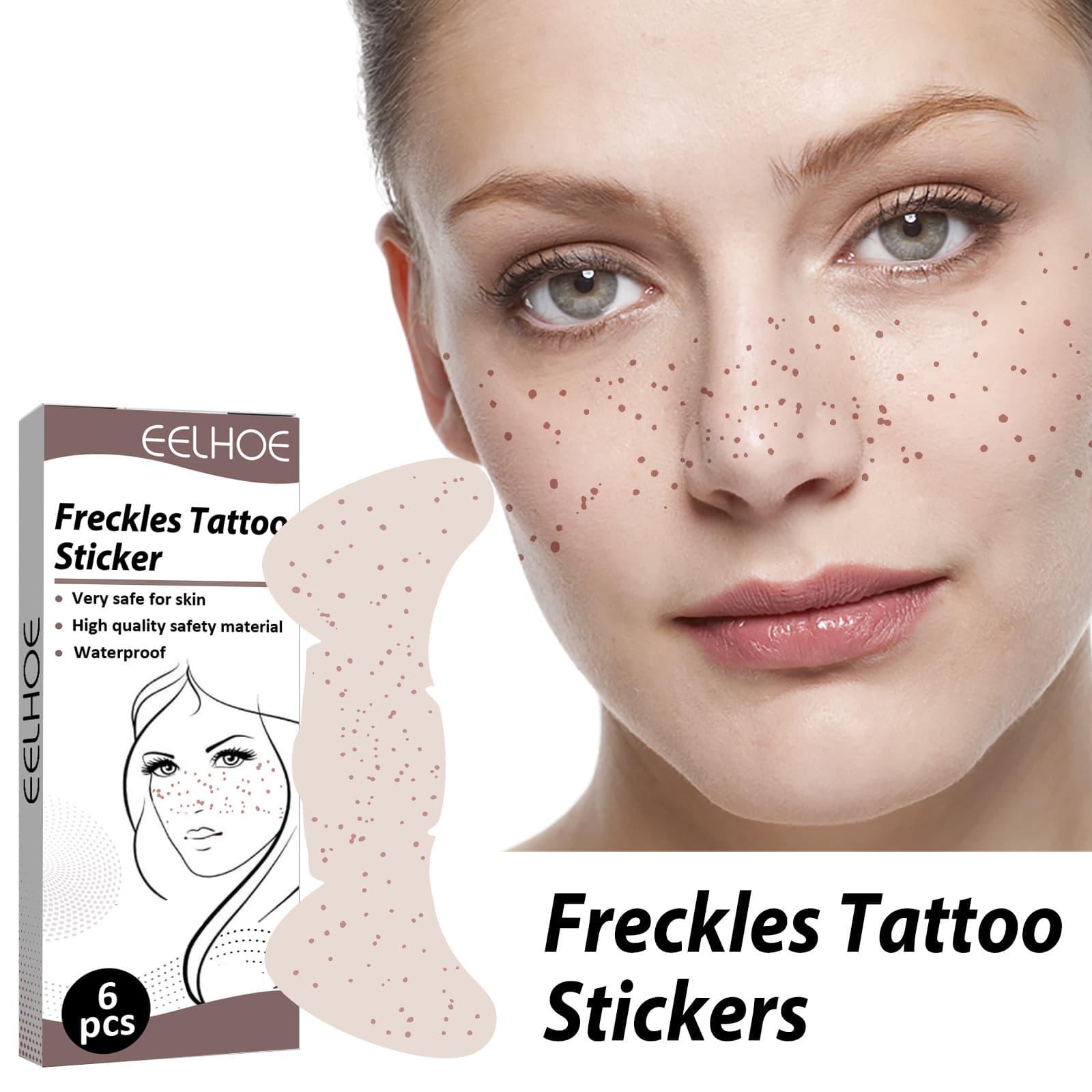 Adhesivos de tatuaje de pecas resistentes al sudor