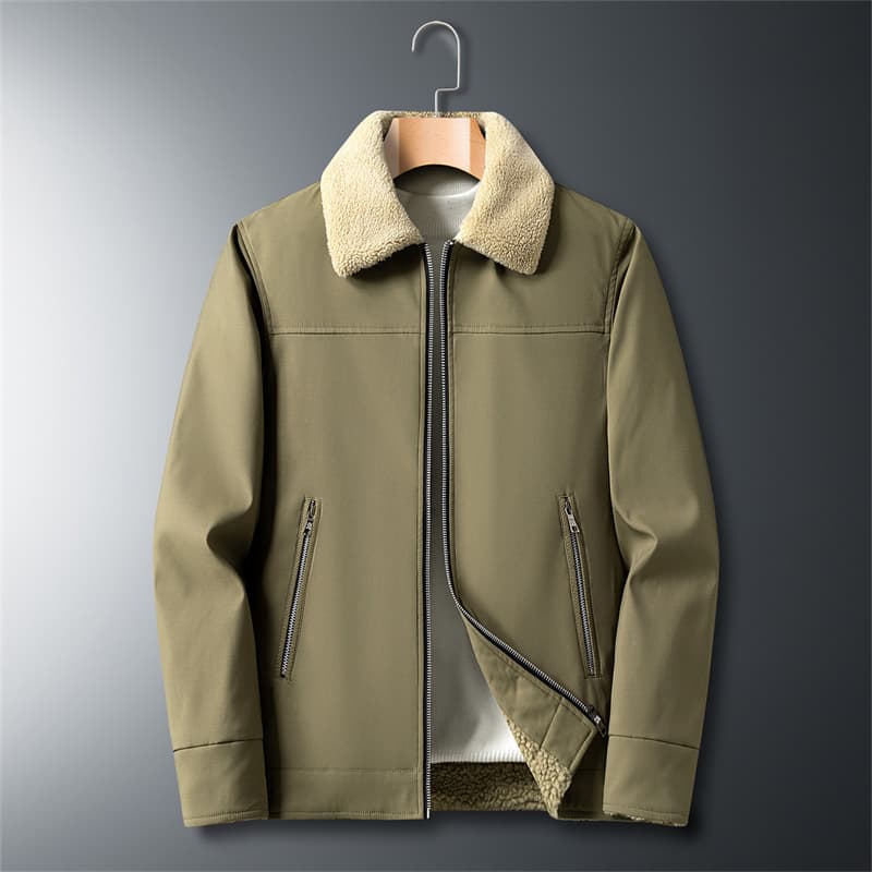 Chaqueta casual de invierno con cuello parado