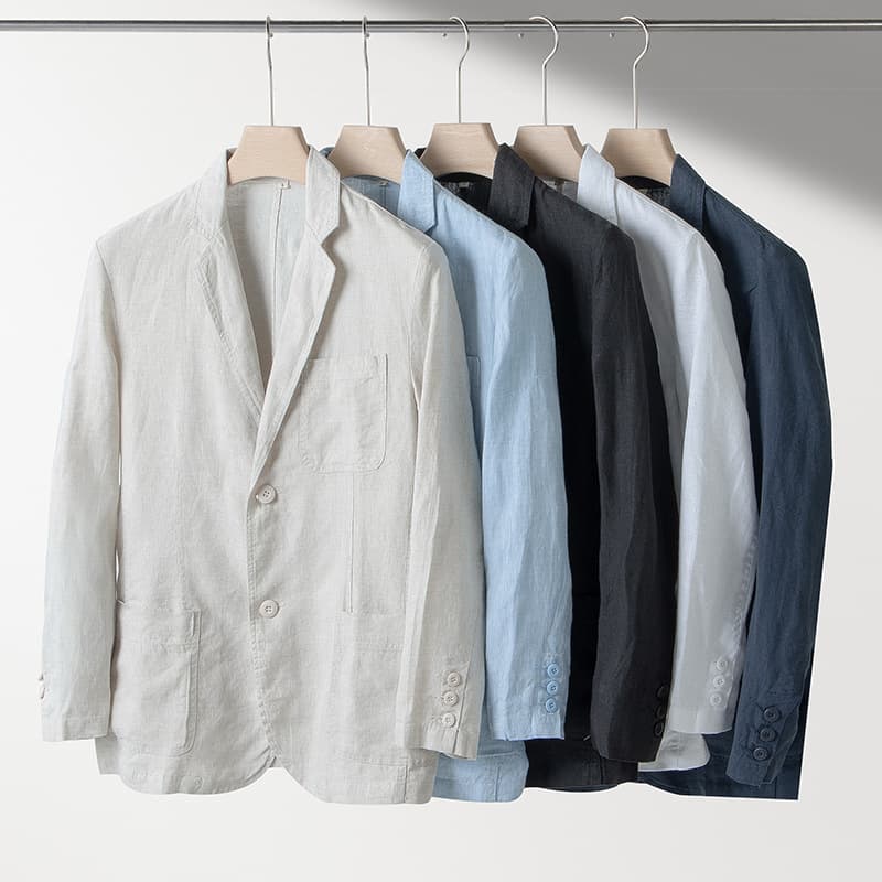 Chaqueta de lino casual para hombre