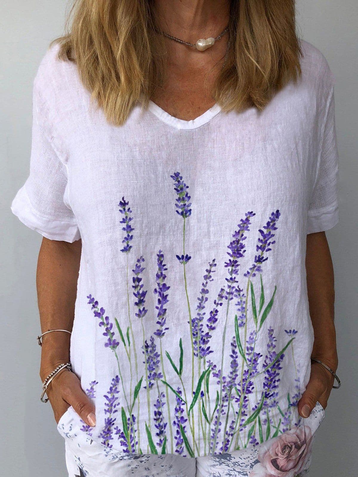 Blusa de poliéster con estampado animal