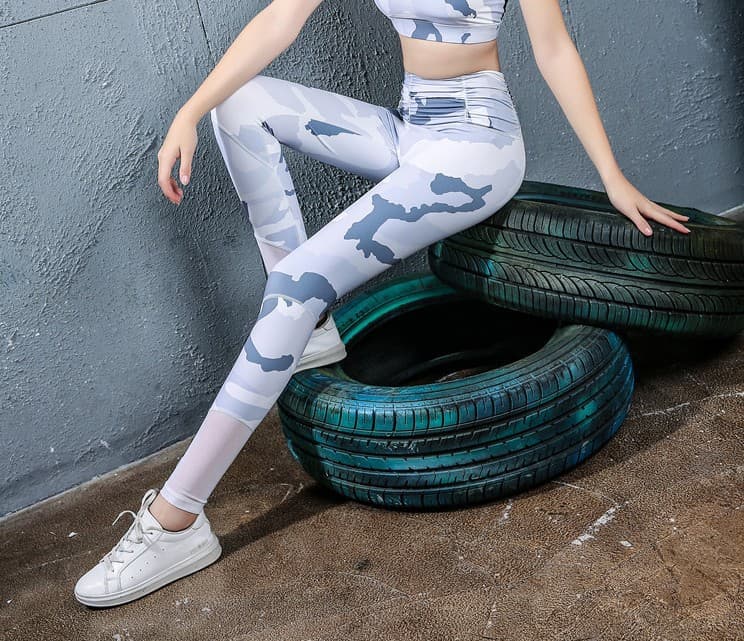Pantalón de yoga estampado para mujer
