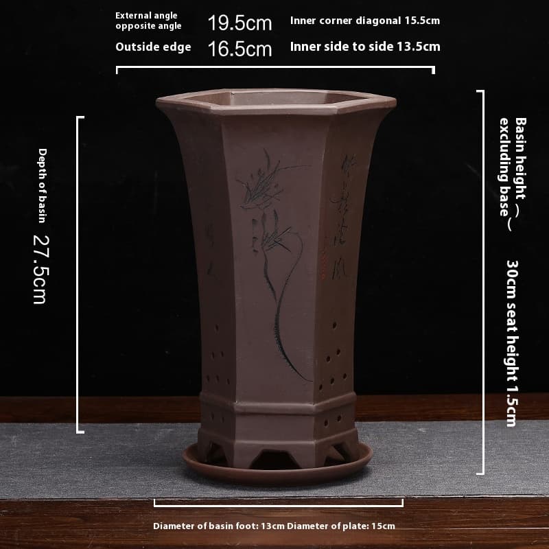 Maceta cerámica artesanal para plantas de interior